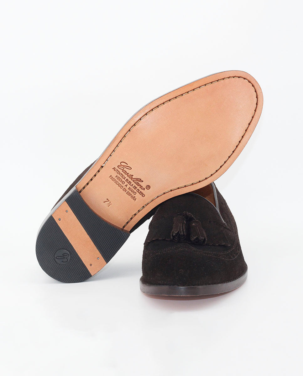 Mocasines 3565F de ante color marrón