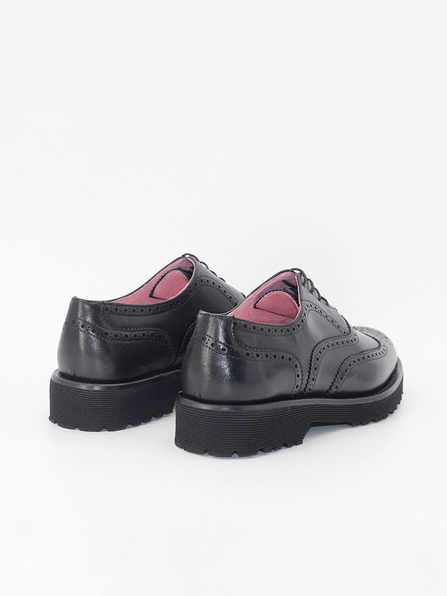 Zapatos de cordones mujer Alejandra color negro
