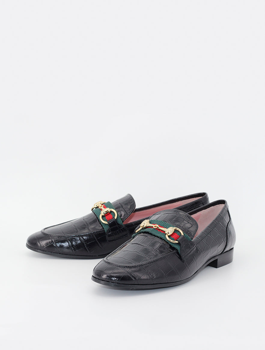 Belfiore loafers in black leather