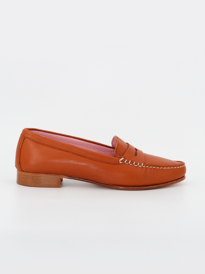 Capri women's loafers in tan leather