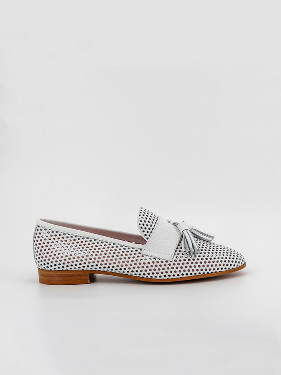 White Cassino loafers