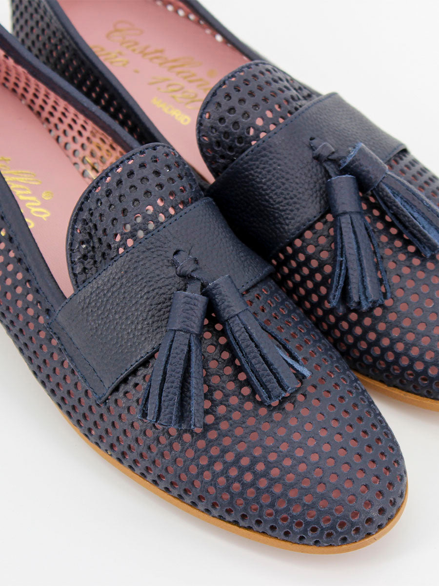 Mocasines Cassino piel color marino