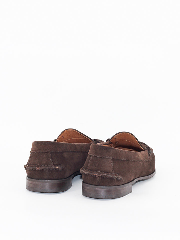 Centenario model loafers in espresso suede 