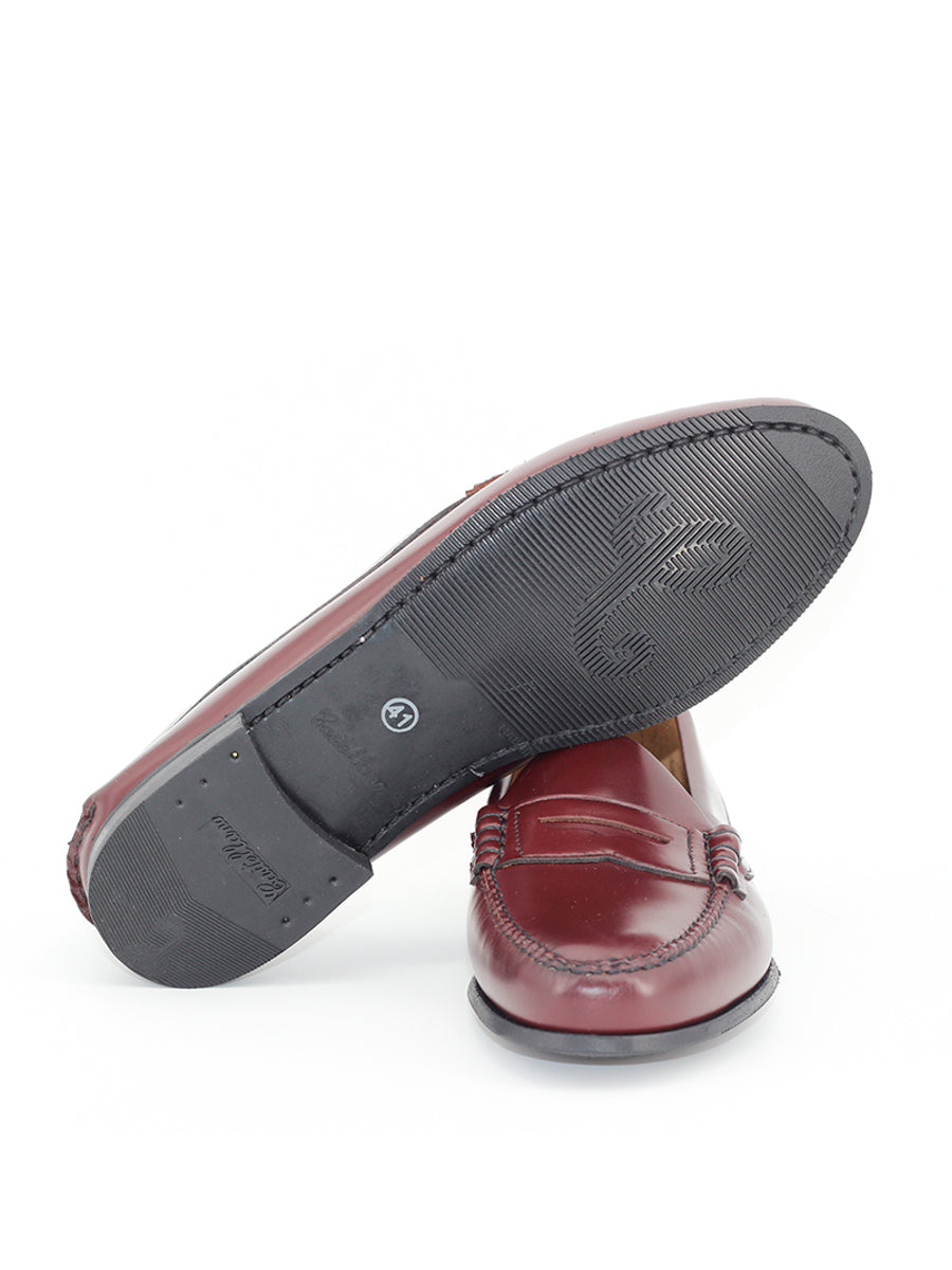Mocasines modelo Centenario piel color corinto