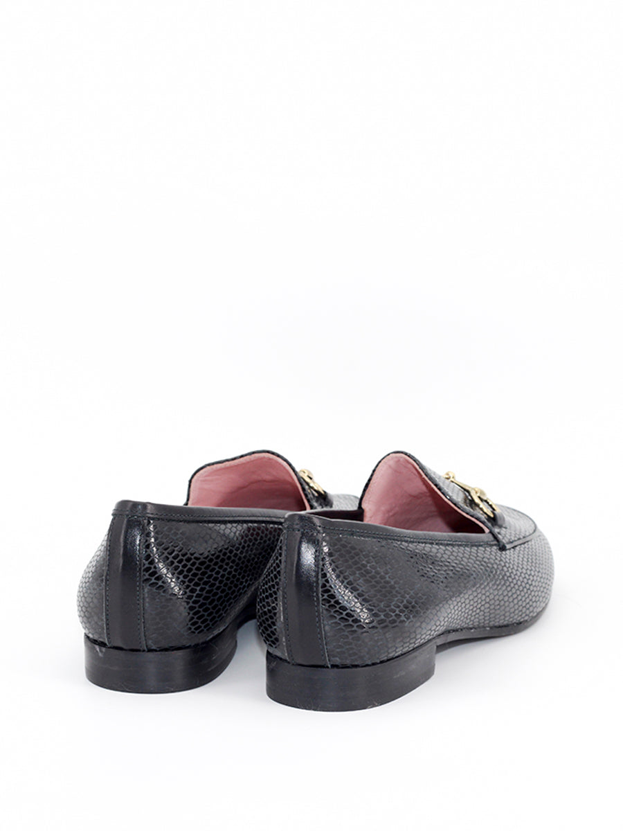 Genoa loafers in black amazon leather