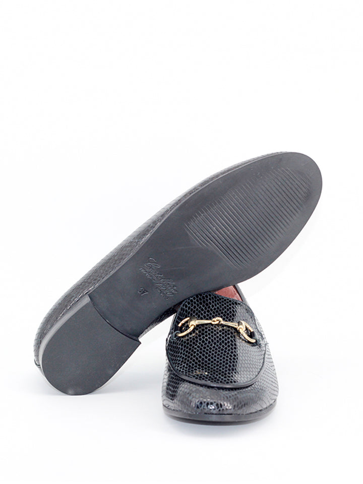 Genoa loafers in black amazon leather