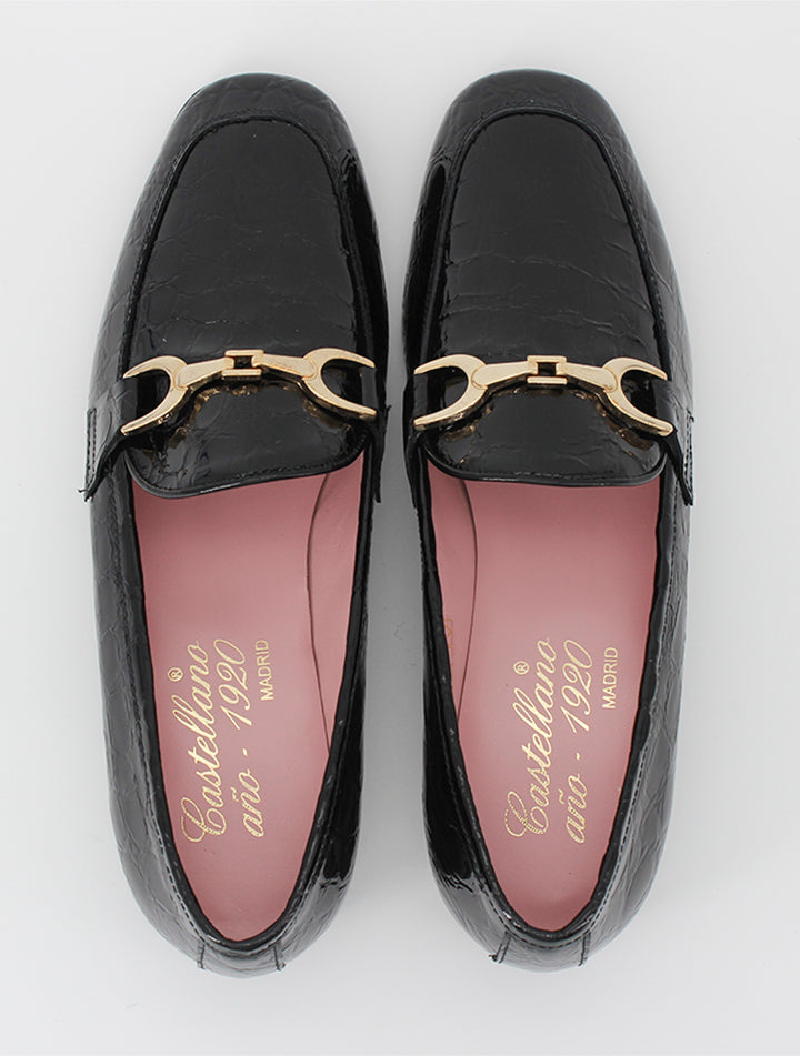 Giverny loafers in black patent leather