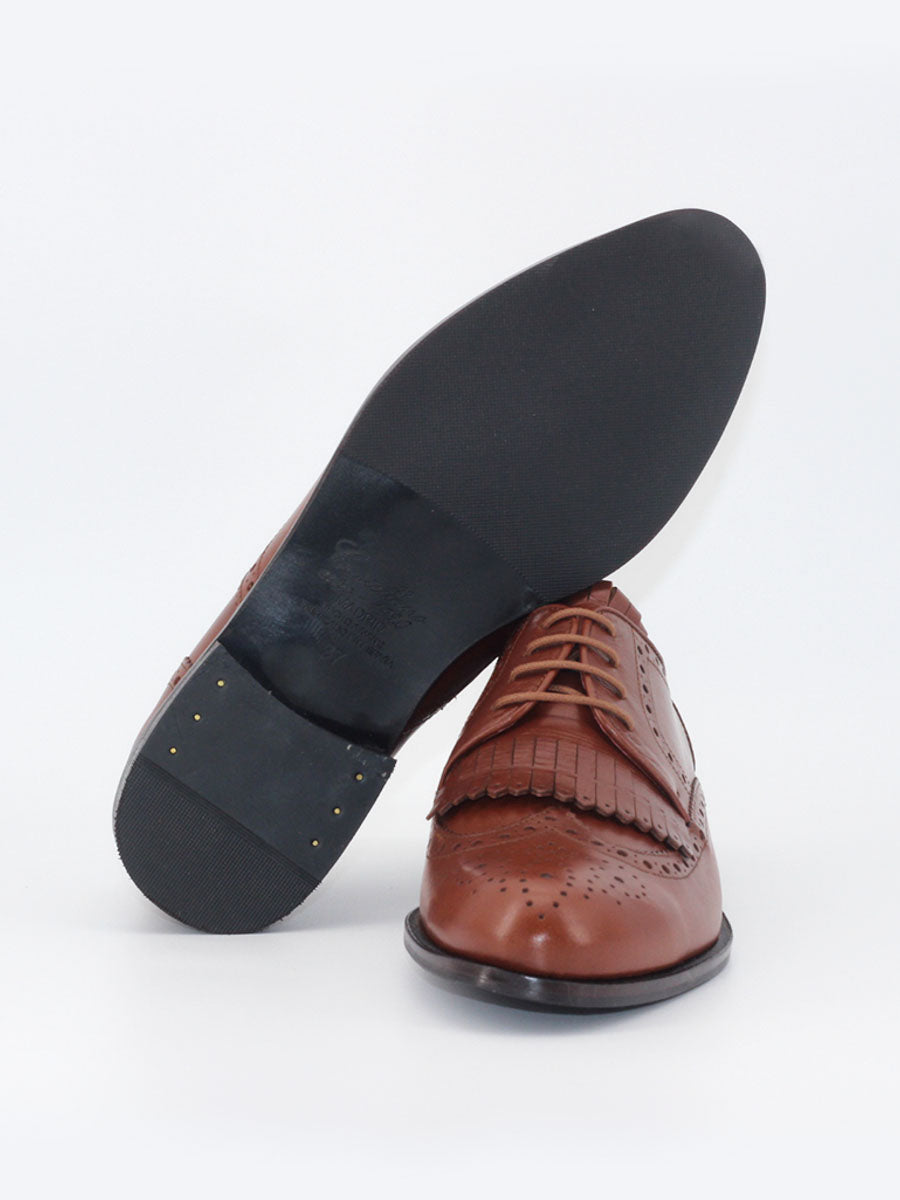 Zapatos de cordones mujer Adele color caoba