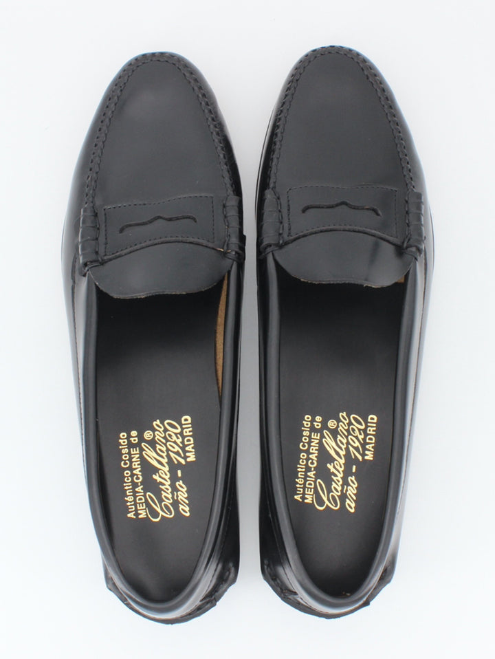 Men's loafers low blade 200 black leather mask