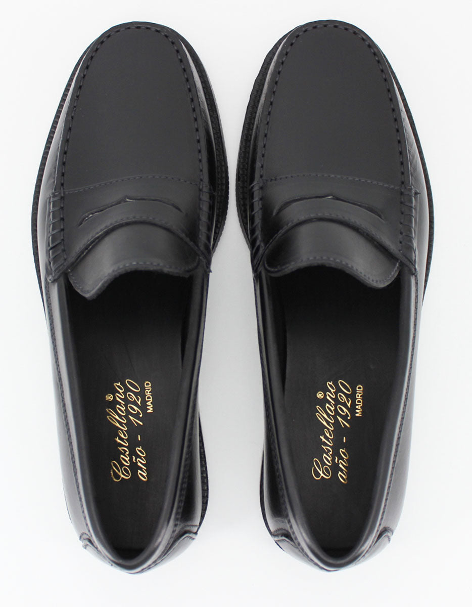 Men's 513 black leather loafers