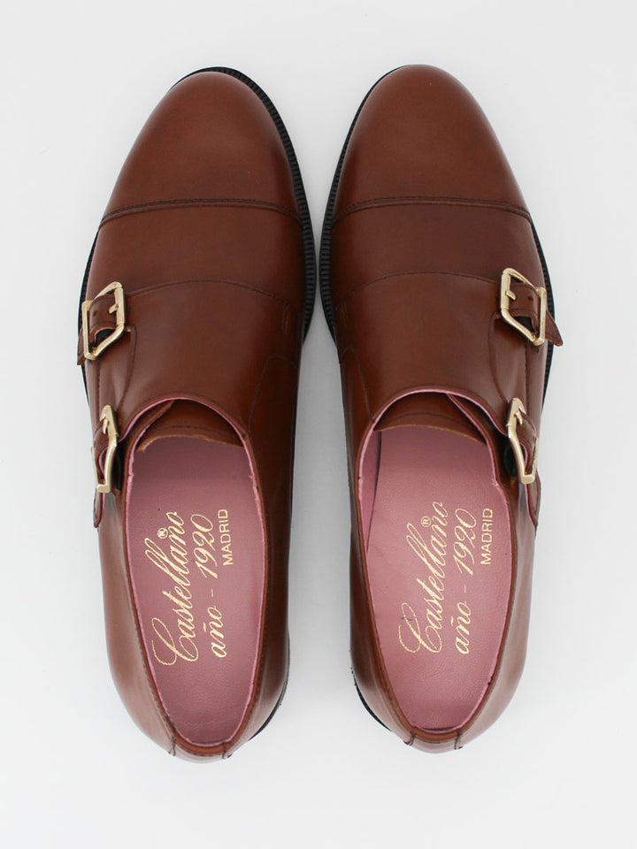 Castellano women's shoes Antonella mahogany leather