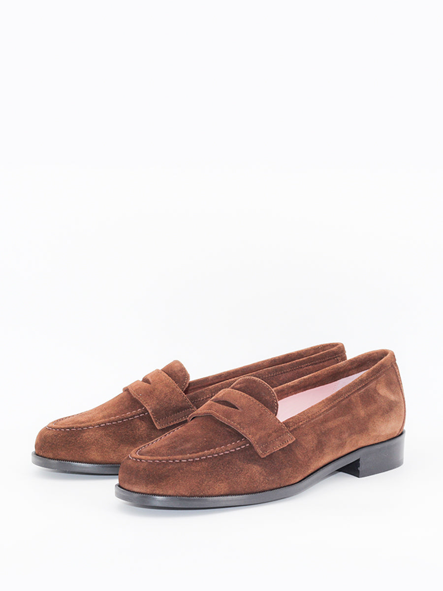 Mallorca model loafers suede leather color