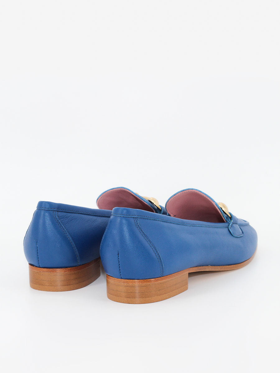 Marittima women's loafers in blue leather