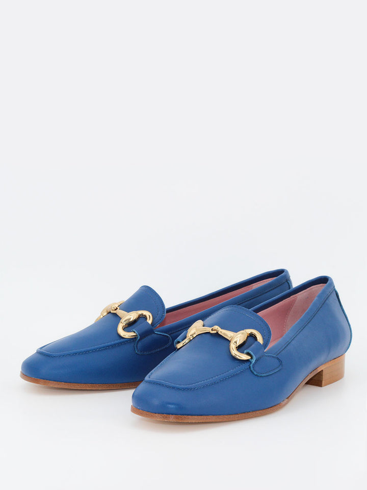 Marittima women's loafers in blue leather