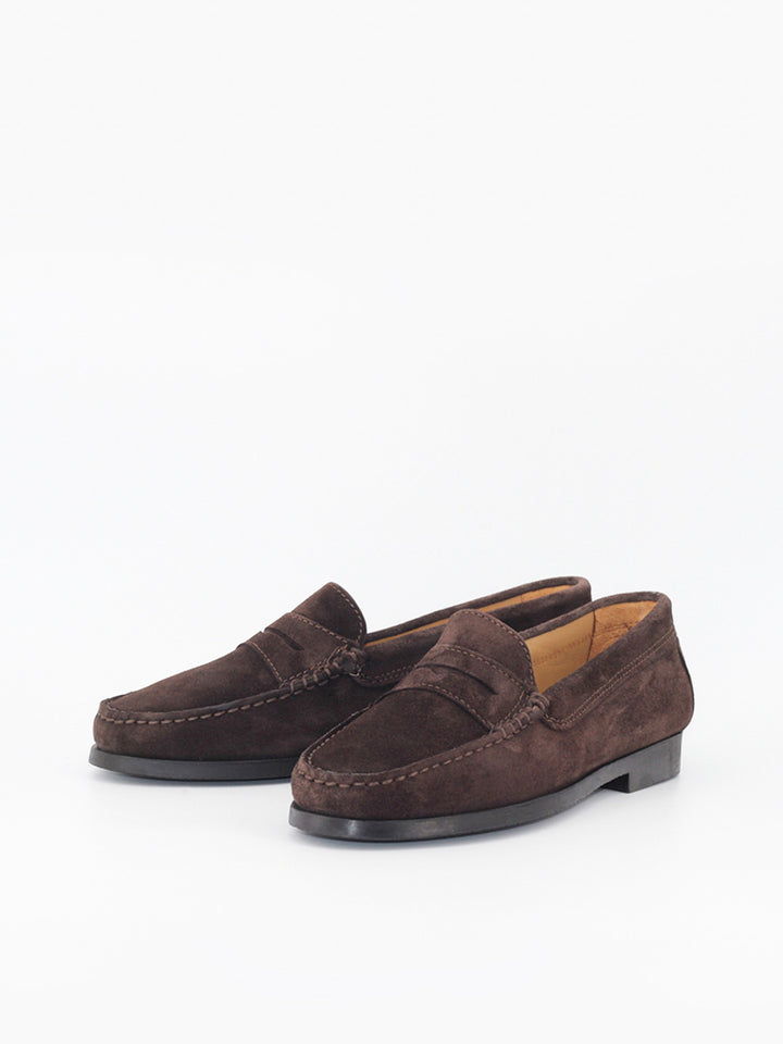 Women's loafers 471 brown suede leather