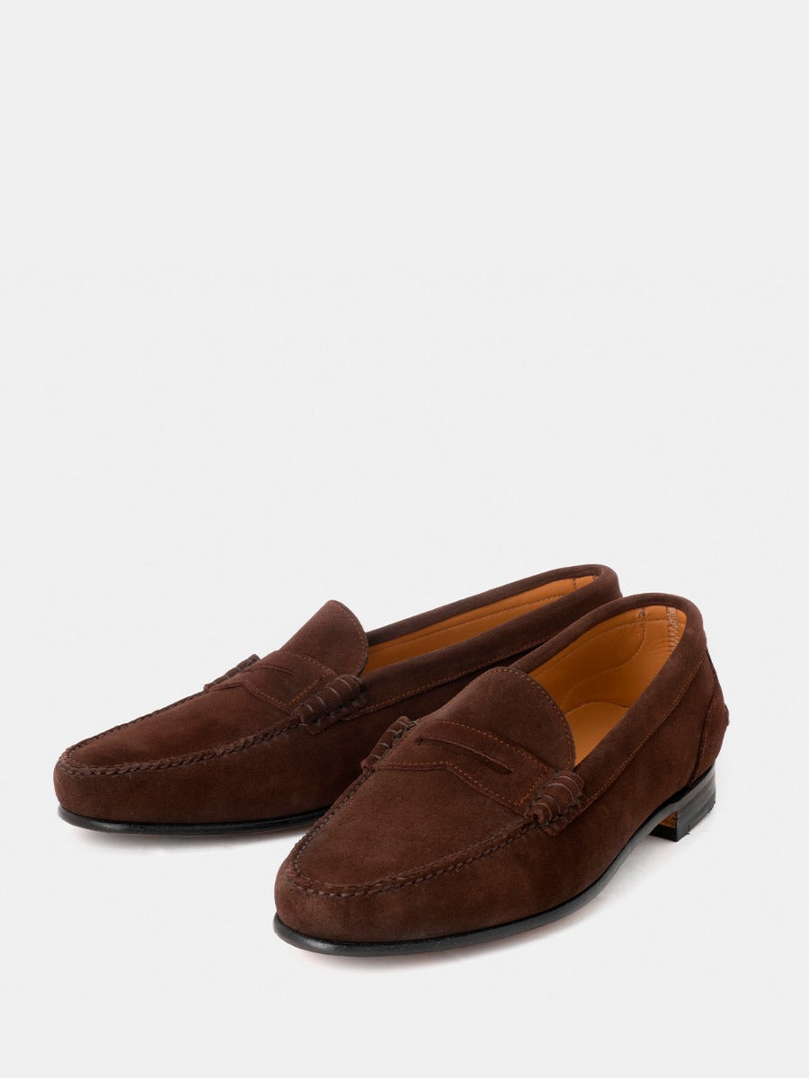 2200F moccasins in espresso suede leather