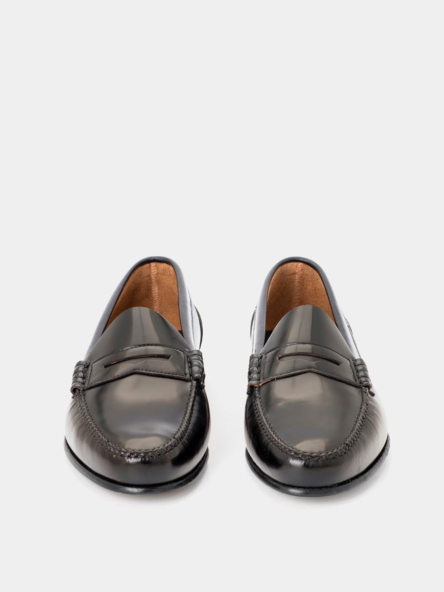 Mocasines 2200 de piel antik color negro