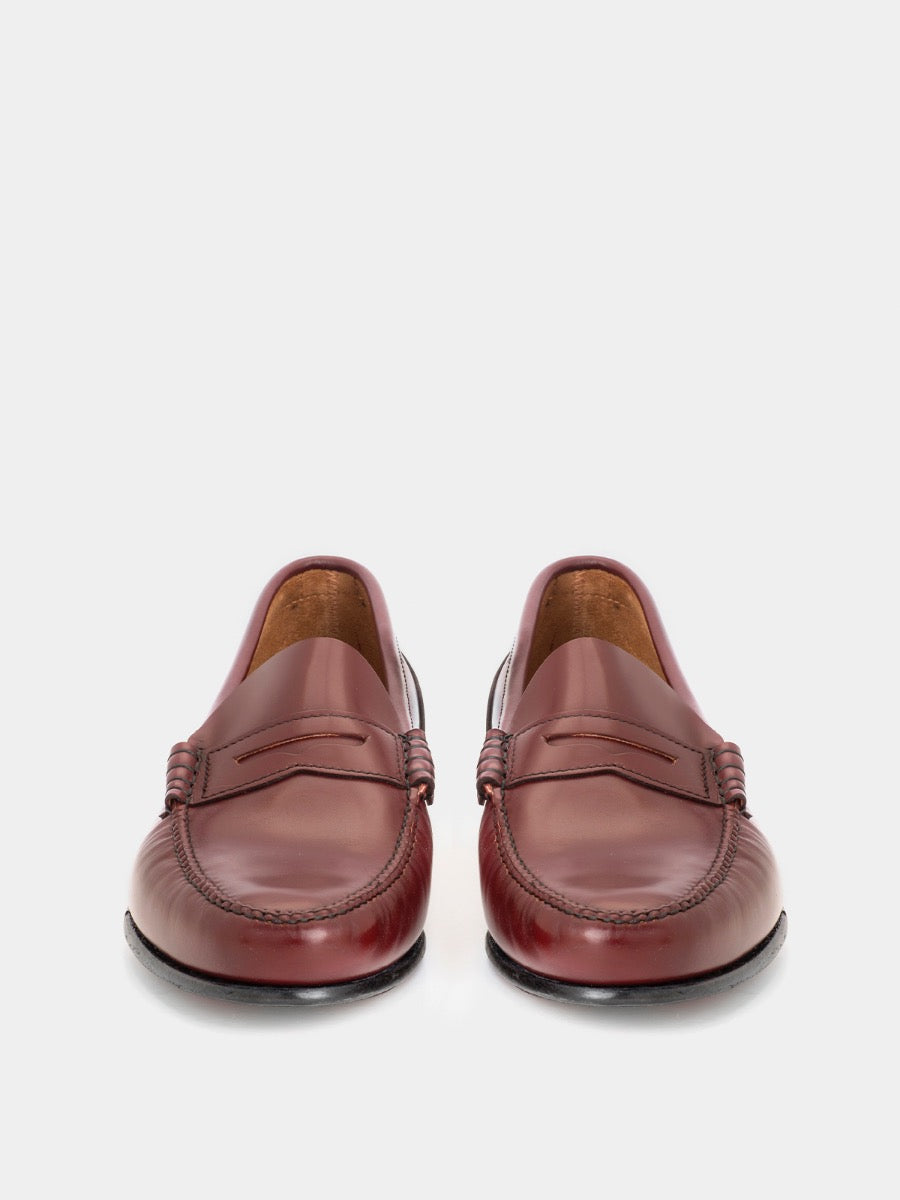 Mocasines 2200 de piel calf color corinto