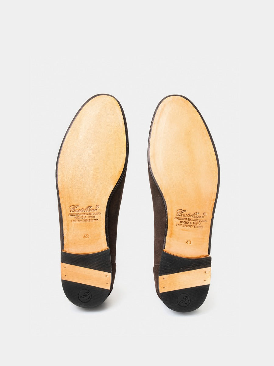 2245 moccasins in espresso suede leather