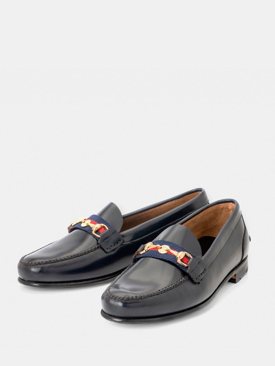2288 loafers in navy blue antik leather