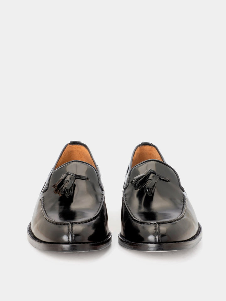 3511f black calf leather loafers