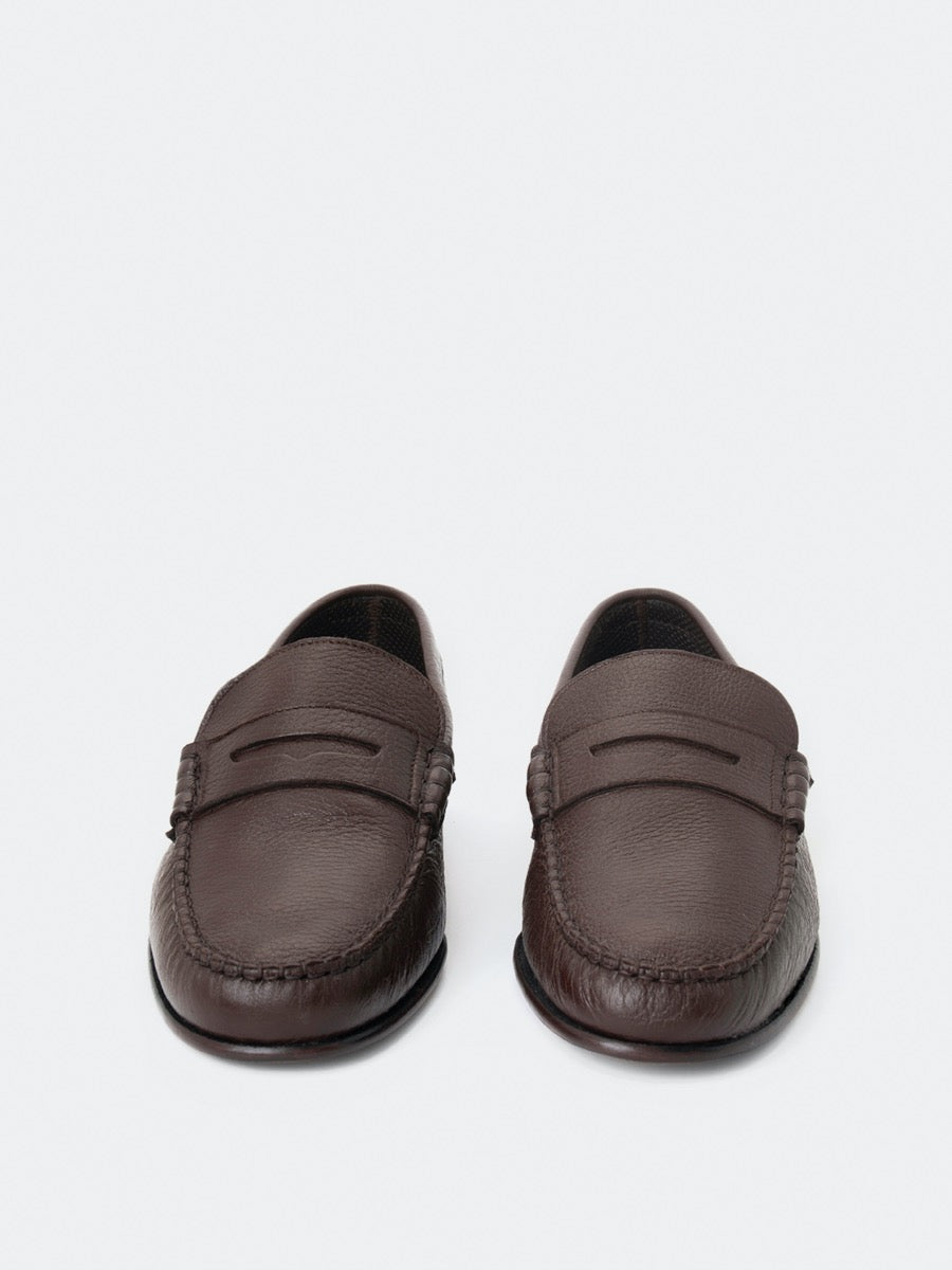 400 moccasins in chocolate deer leather