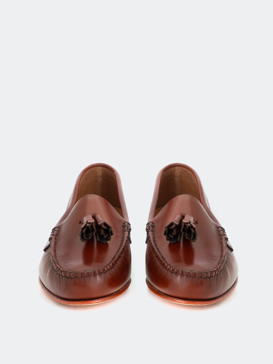 4201p moccasins in antique chestnut leather