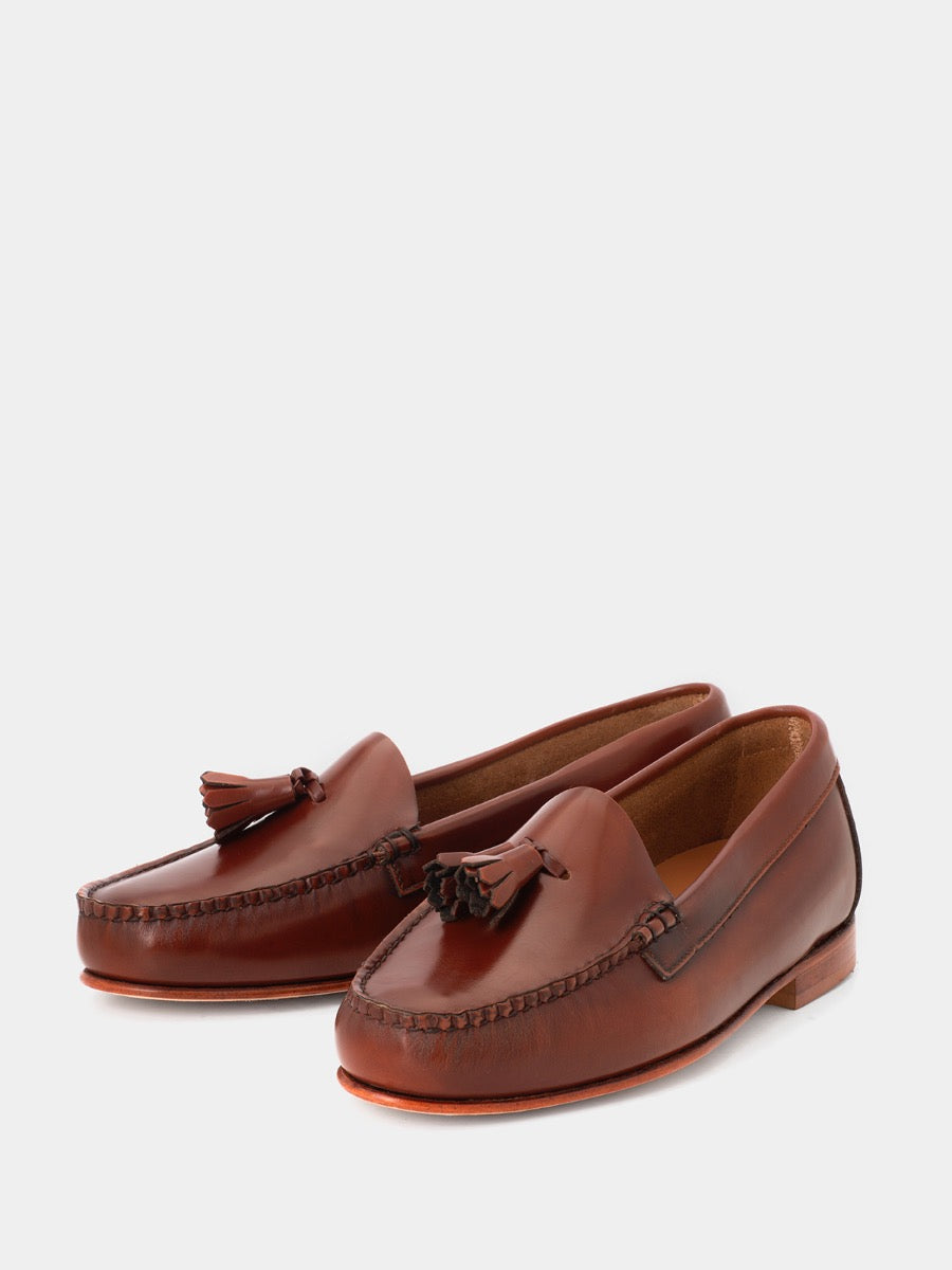 4201p moccasins in antique chestnut leather