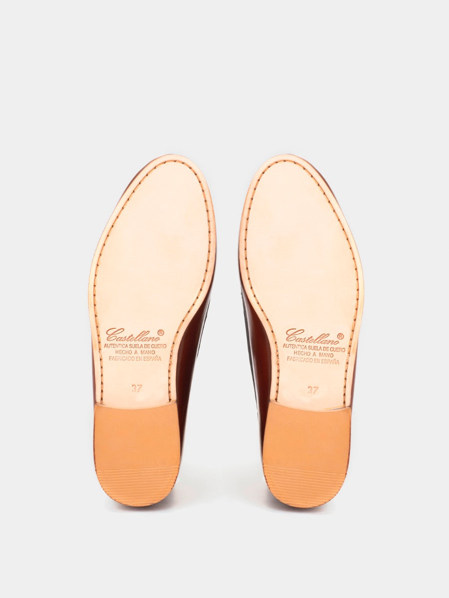 4201p moccasins in antique chestnut leather