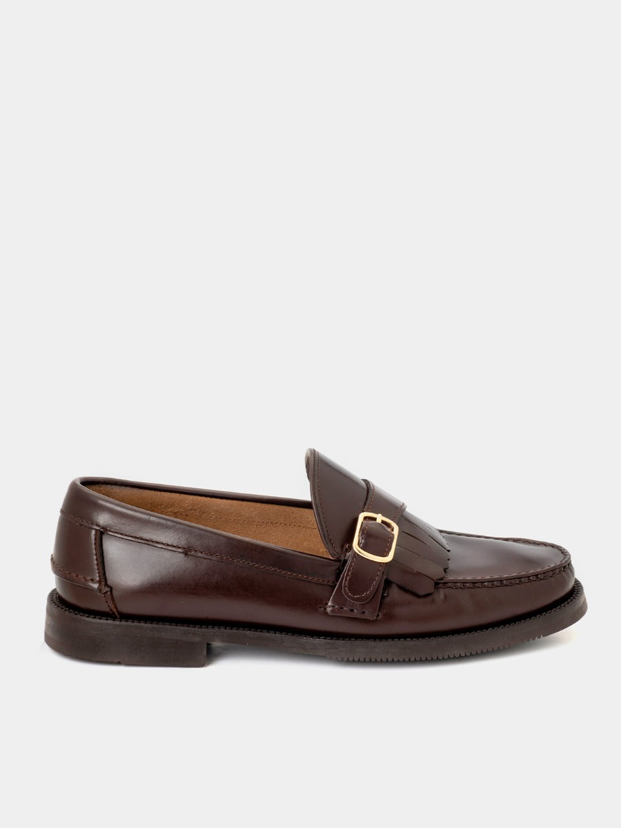 7832 loafers in mocha calf leather