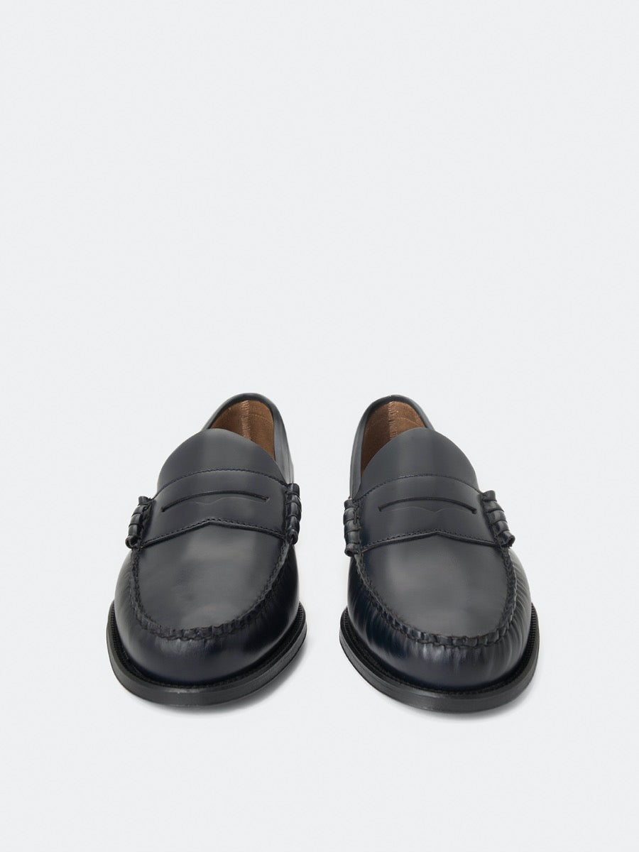 7900 antik navy leather loafers