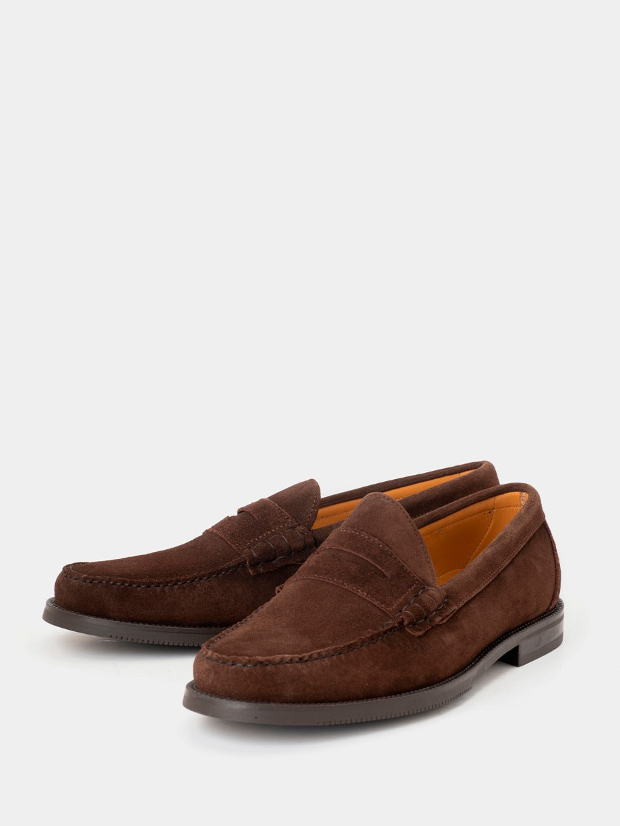 800F loafers in espresso suede leather