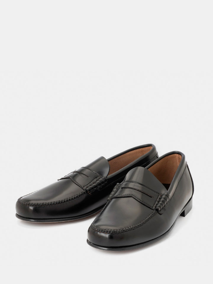 1010 loafers in black antik leather