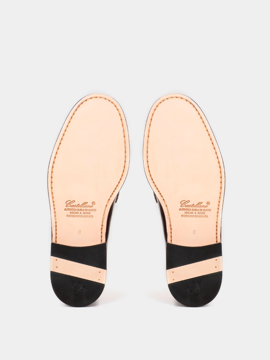 Mocasines 800 de piel antik color marrón