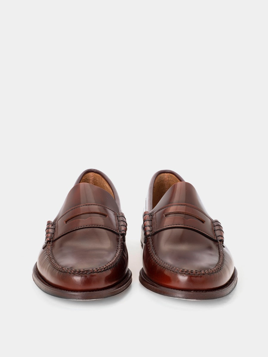 Mocasines 800 de piel antik color marrón