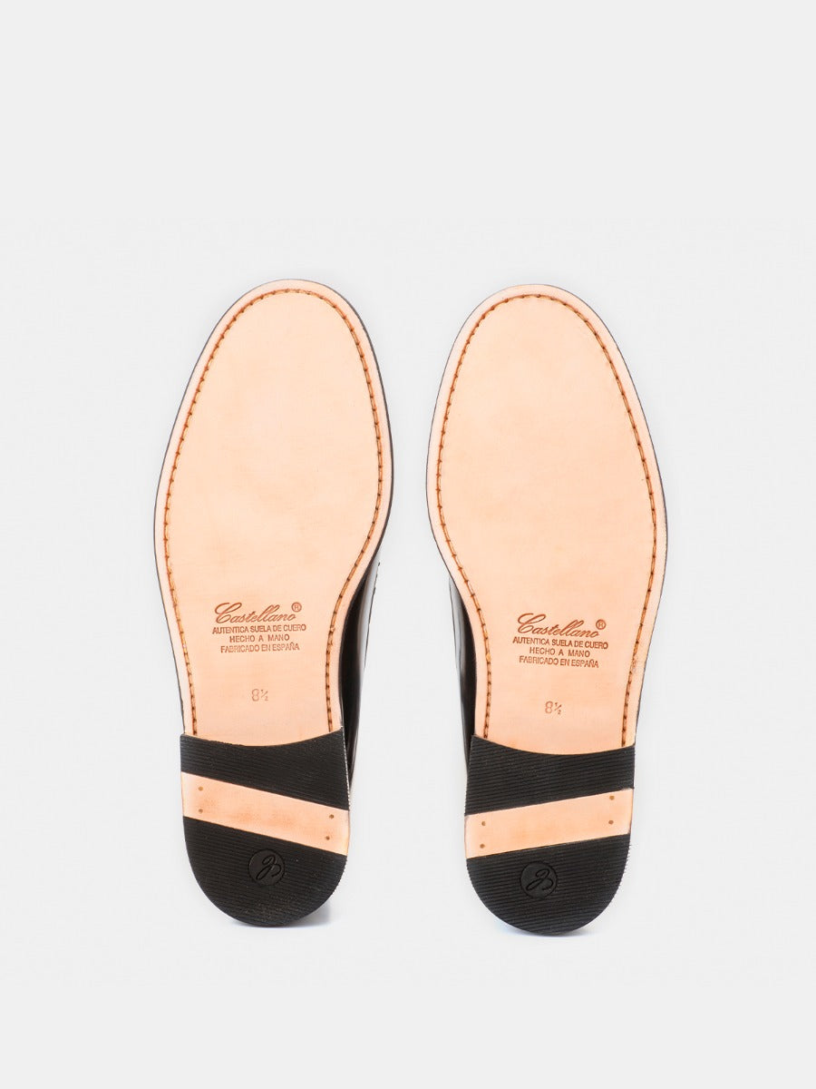 Mocasines 832 de piel antik color negro
