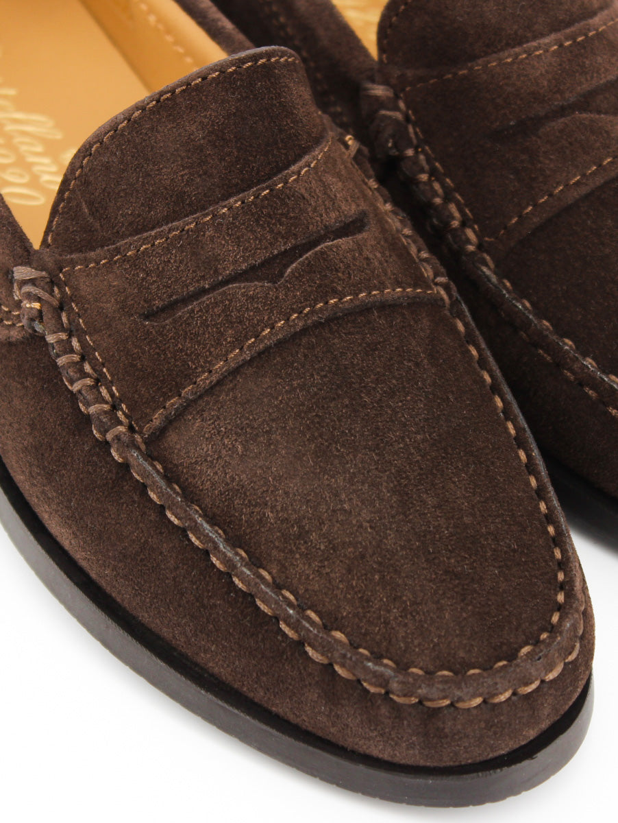 Mocasines de mujer 471 piel ante color marron