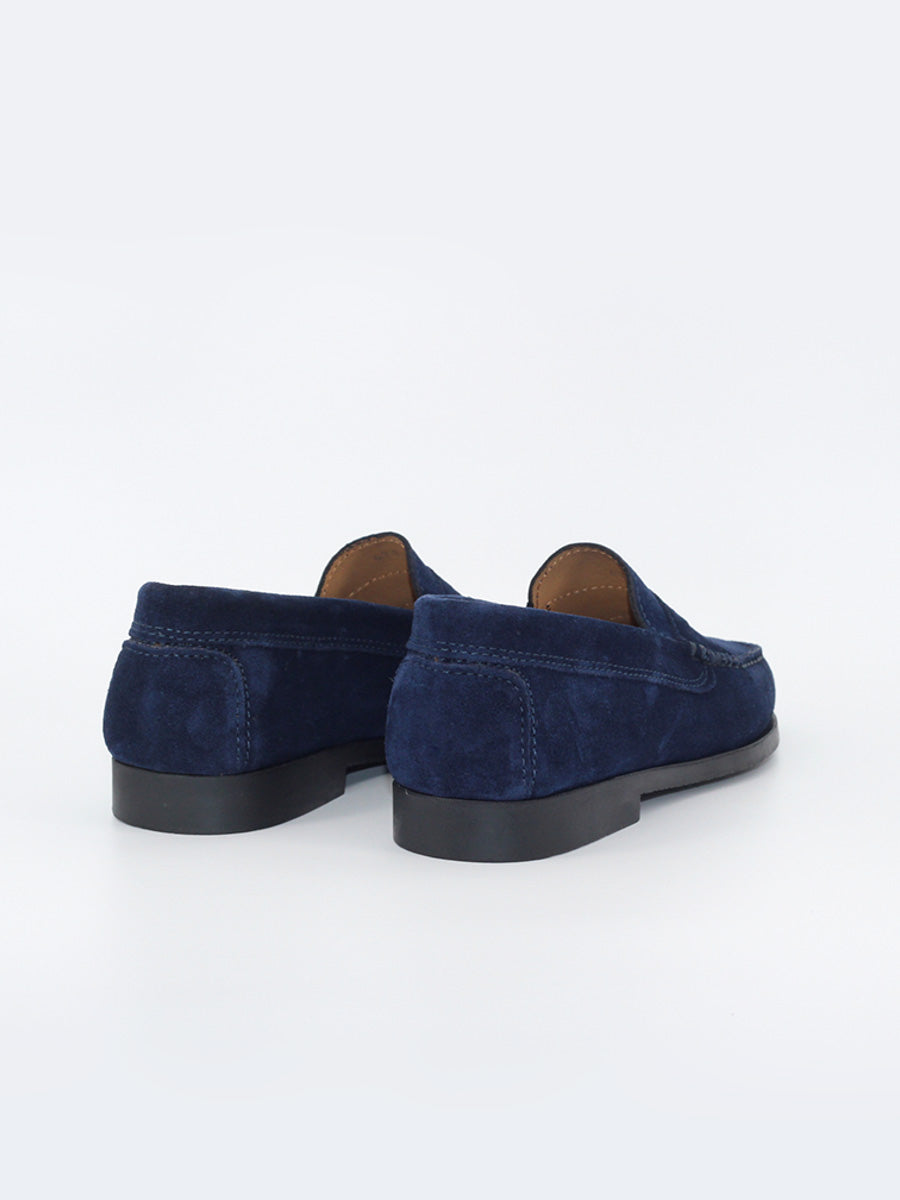 Mocasines de mujer 471 piel ante color azul marino