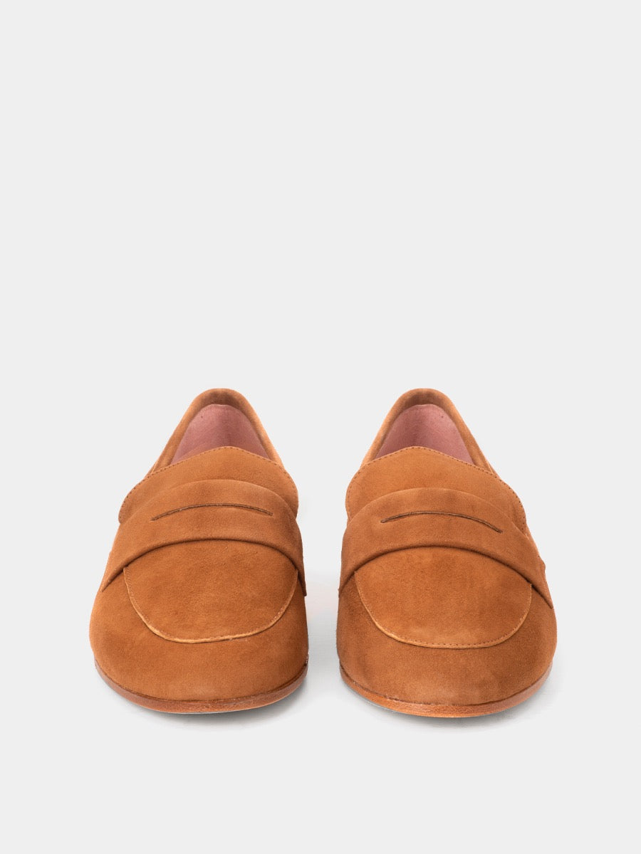 Cannes loafers in rame suede leather