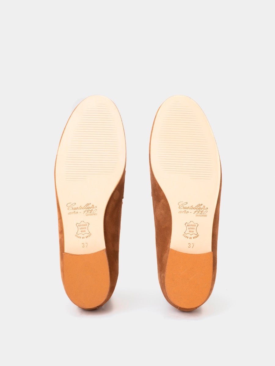 Cannes loafers in rame suede leather