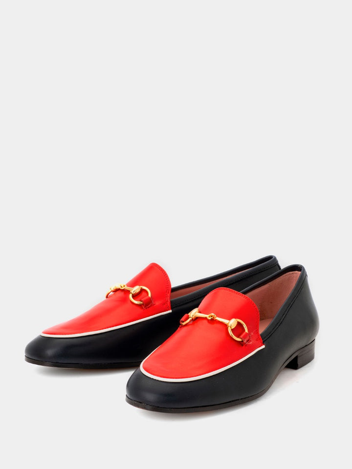 Genoa loafers in multicolored coy leather