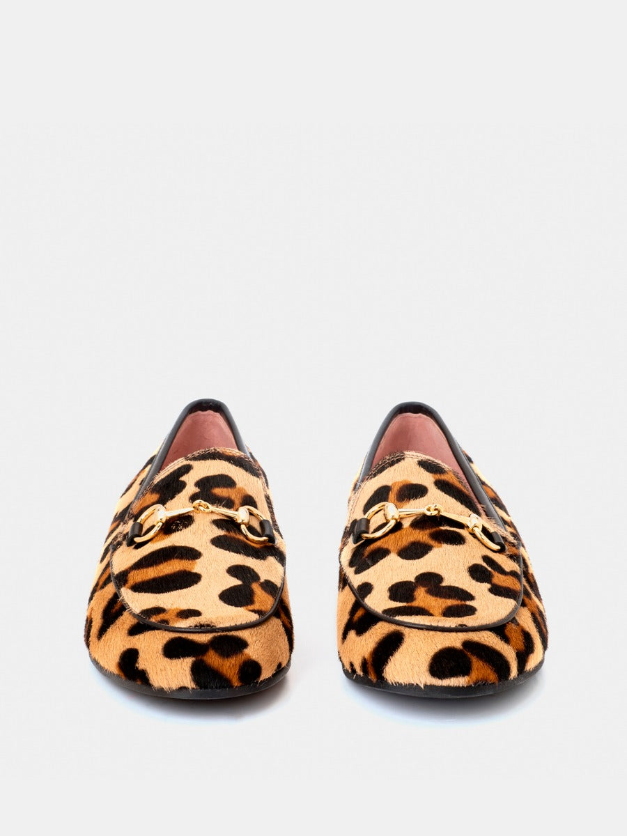 Genoa Leopard leather loafers