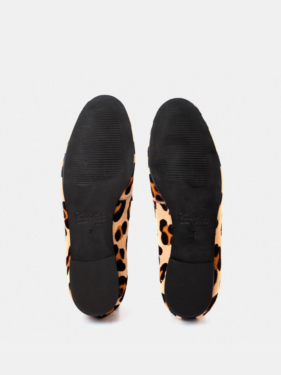 Genoa Leopard leather loafers