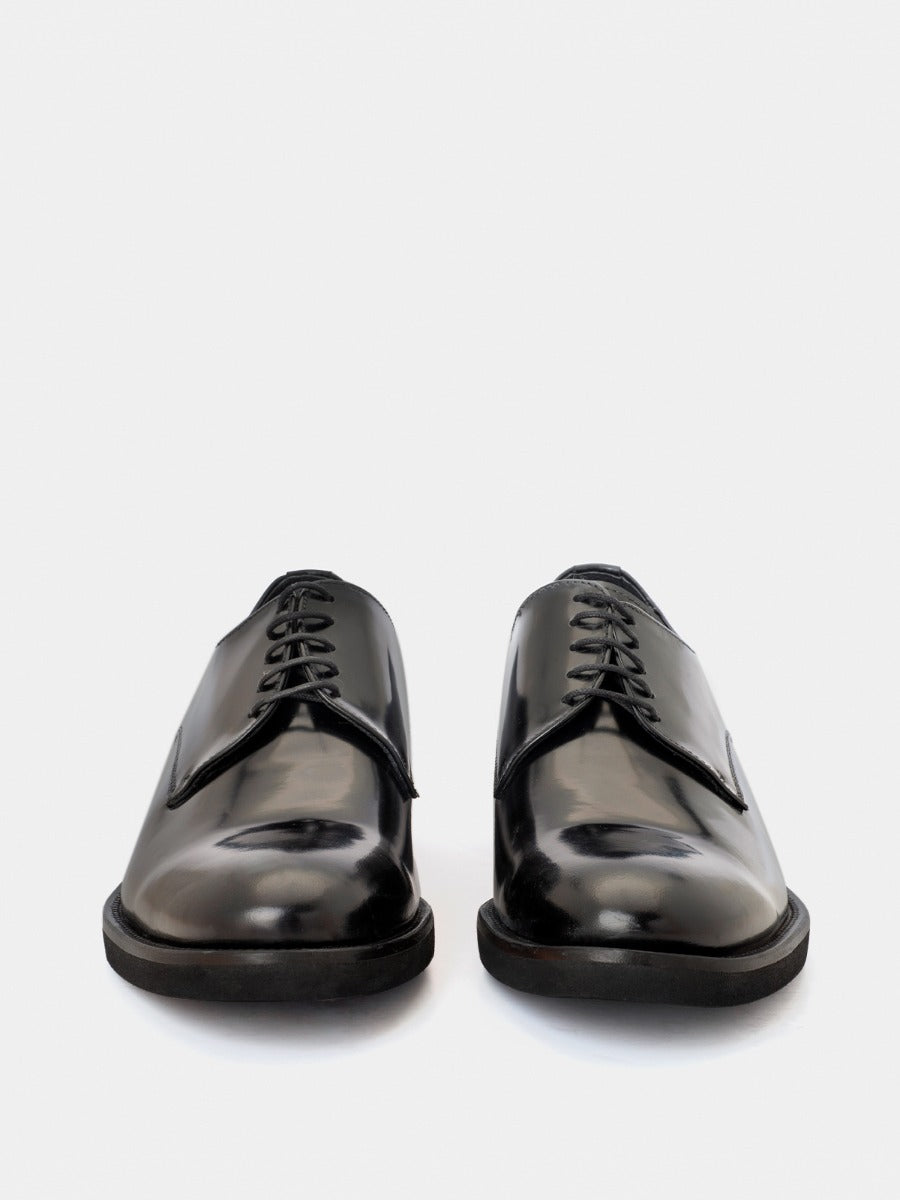 Sapporo blucher shoes in black leather