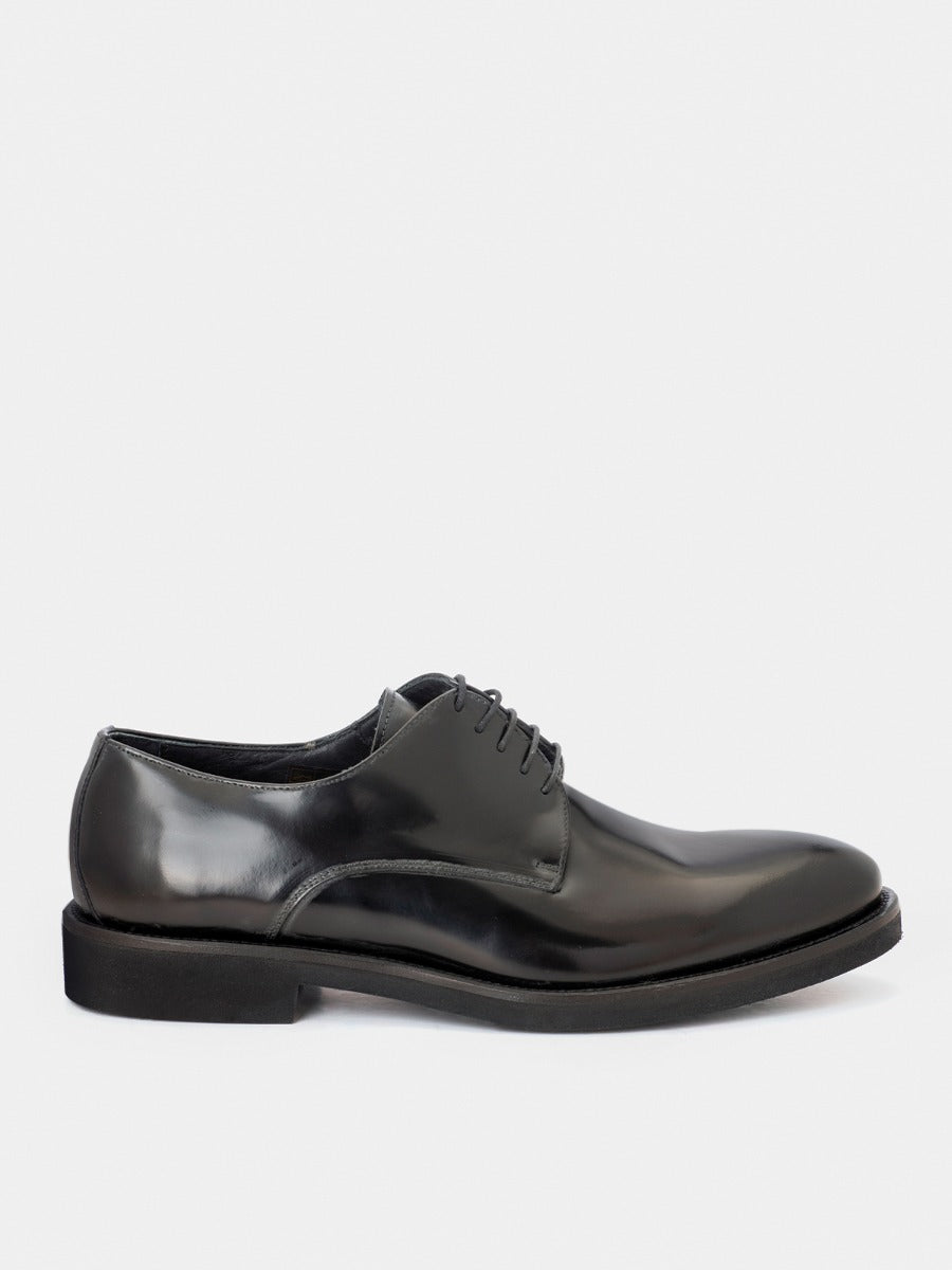 Sapporo blucher shoes in black leather