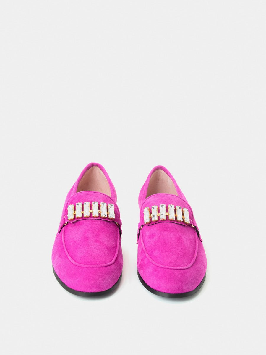 Sori loafers in pink suede leather