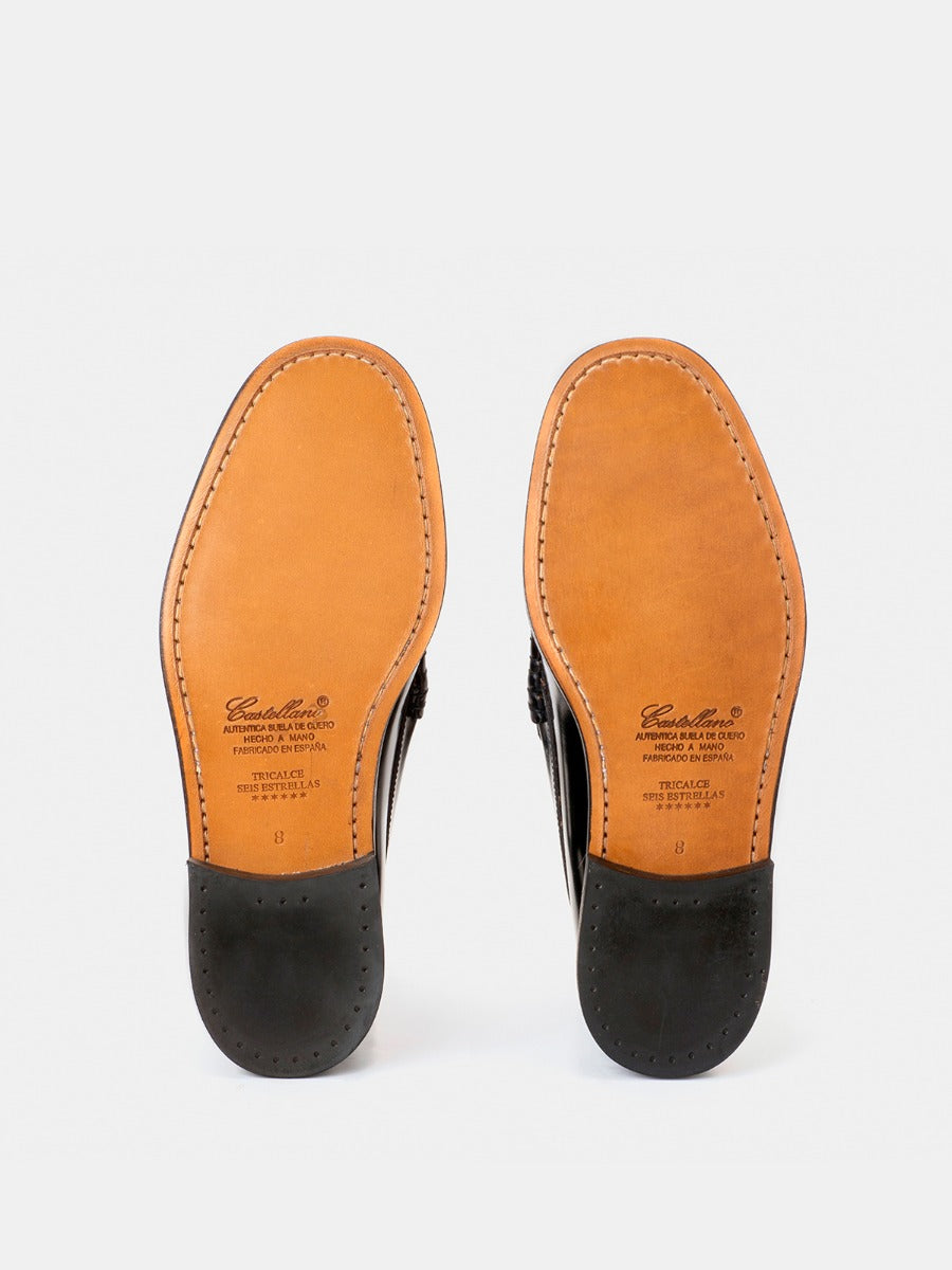 Tricalce black antik moccasins