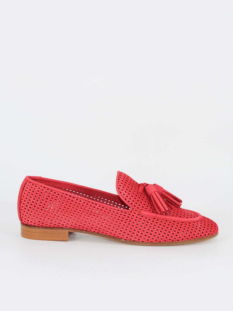 Red nubuck Portovenero loafers