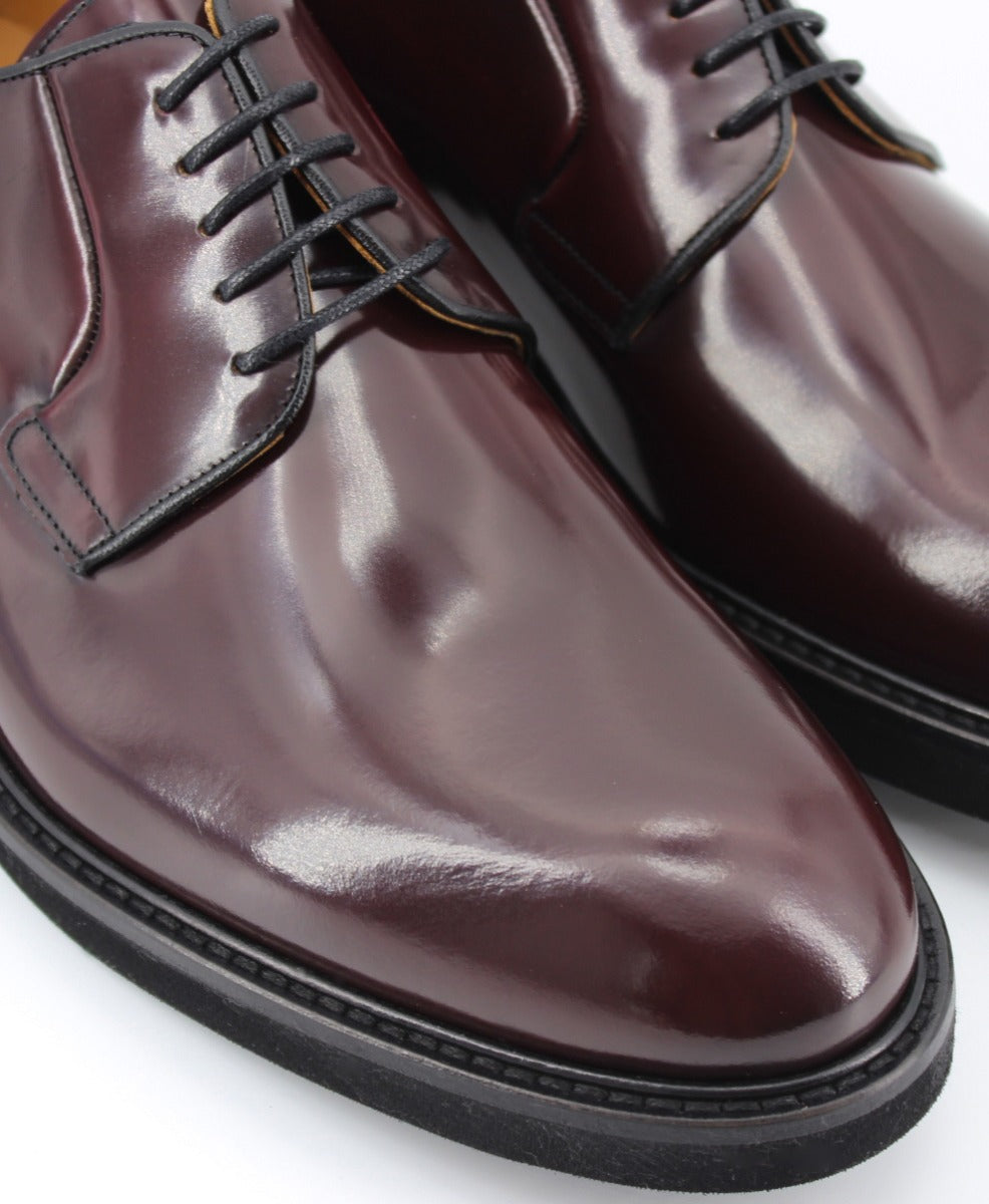 Zapatos blucher Robert de piel antik color burdeos