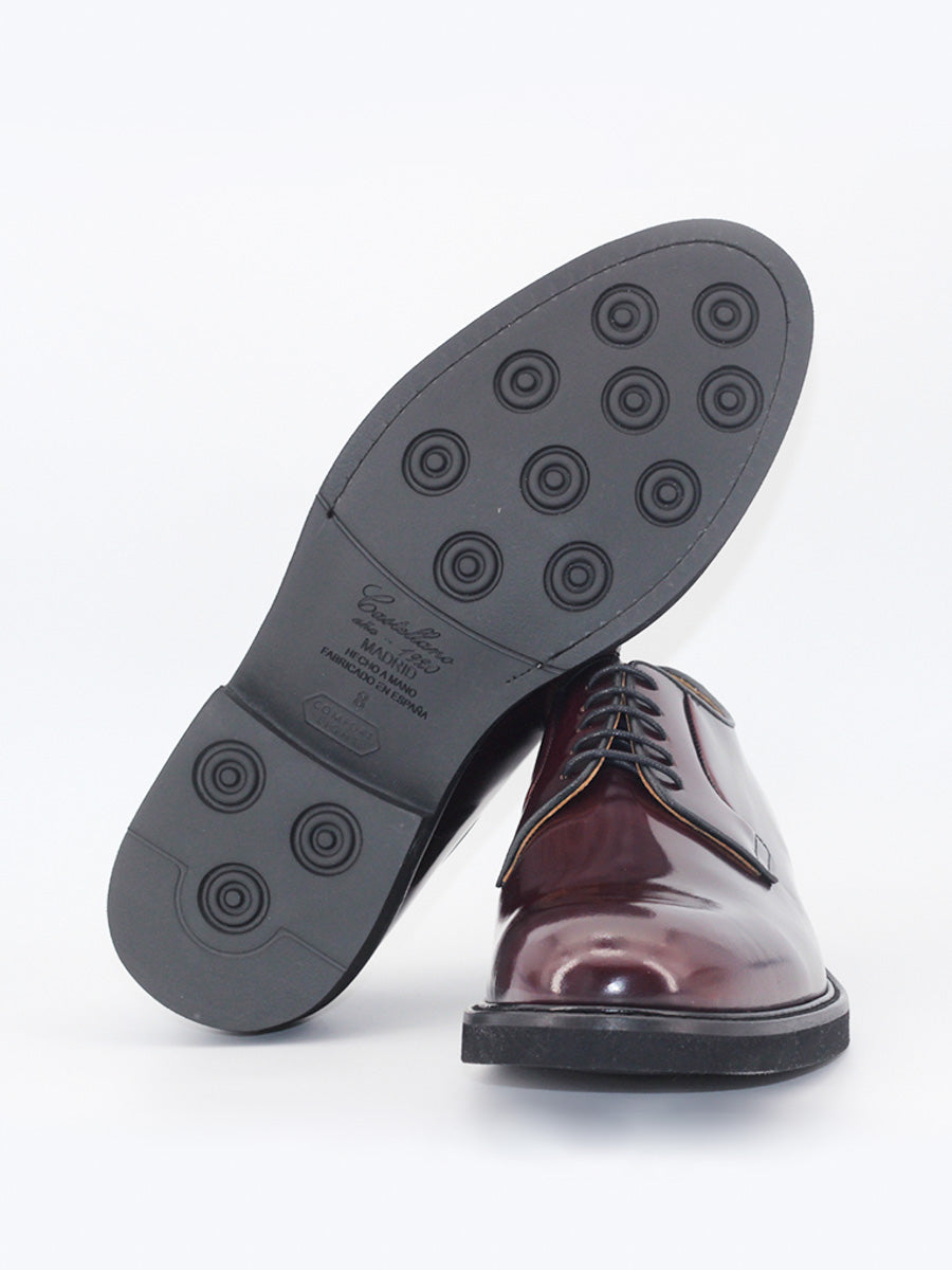 Zapatos blucher Robert de piel antik color burdeos